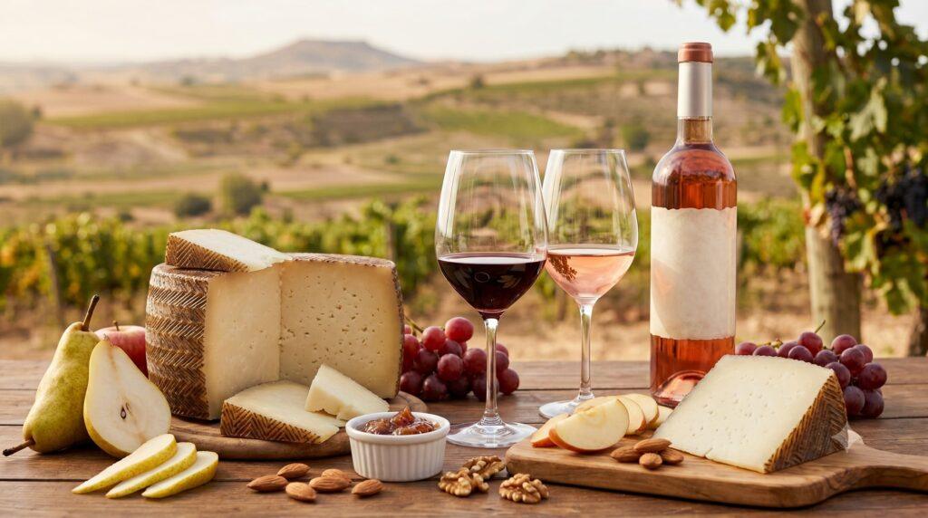 Maridajes perfectos entre el queso manchego y el vino de Cuenca