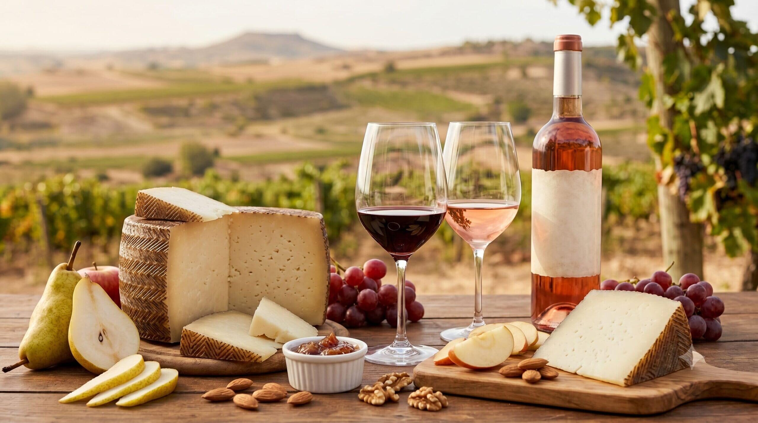 Maridajes perfectos entre el queso manchego y el vino de Cuenca